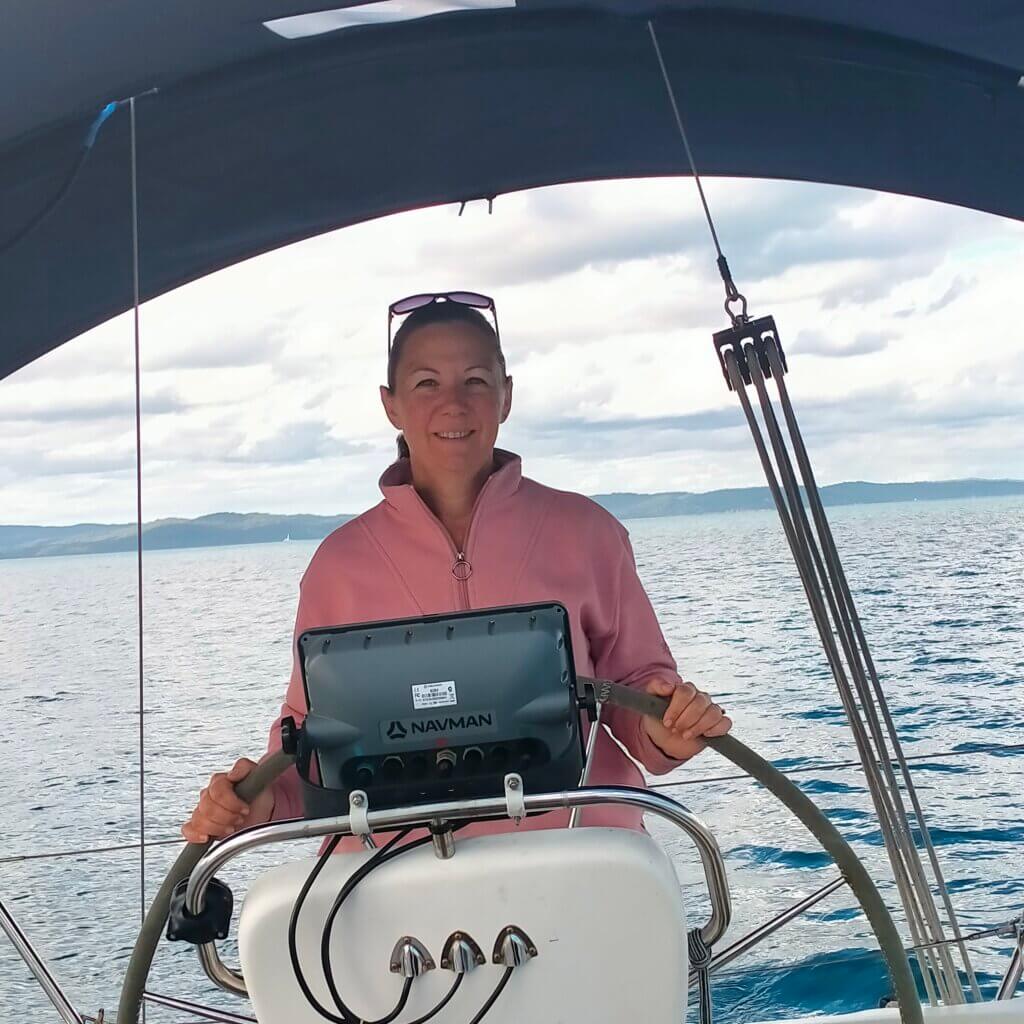 Greta Boadle at sea
