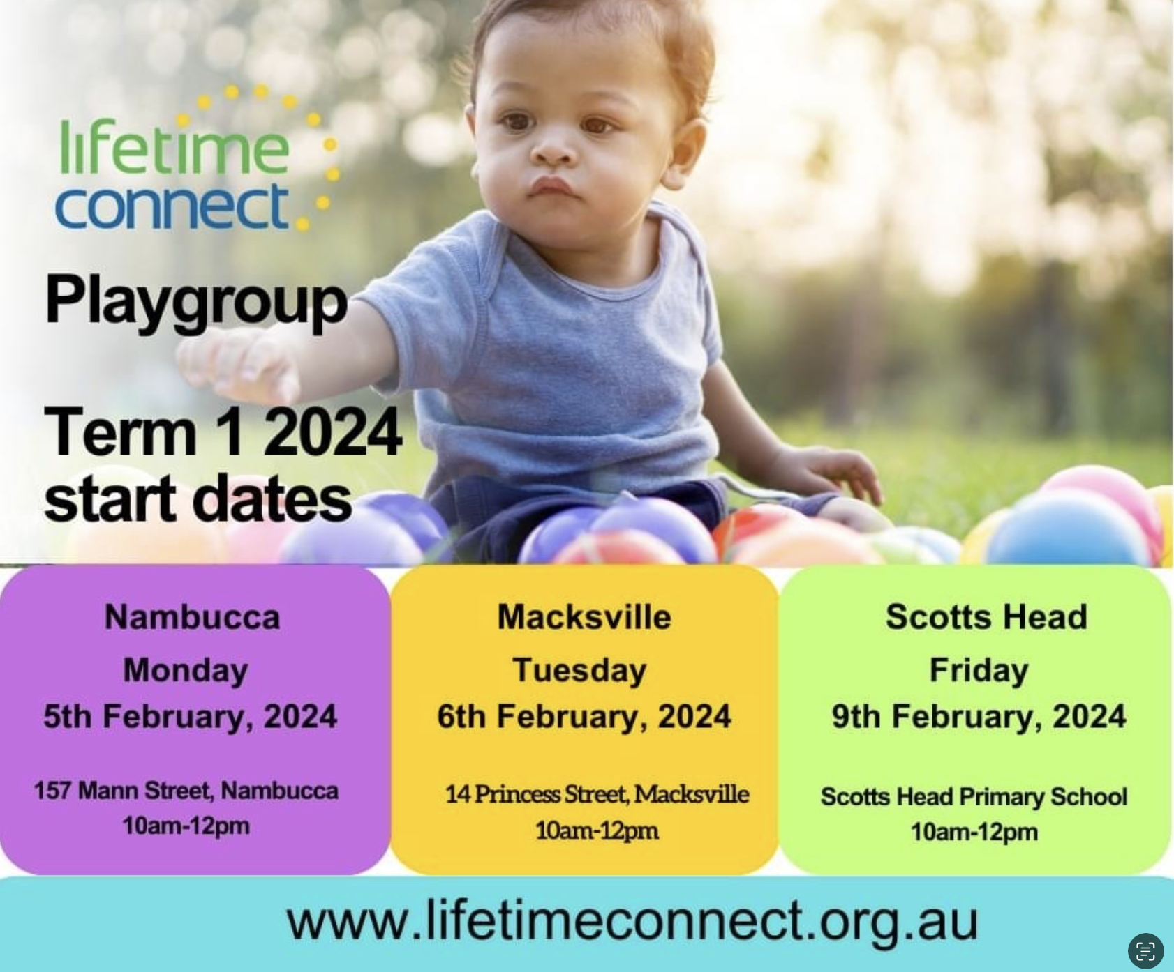 Lifetime Connect Playgroup Scotts Head