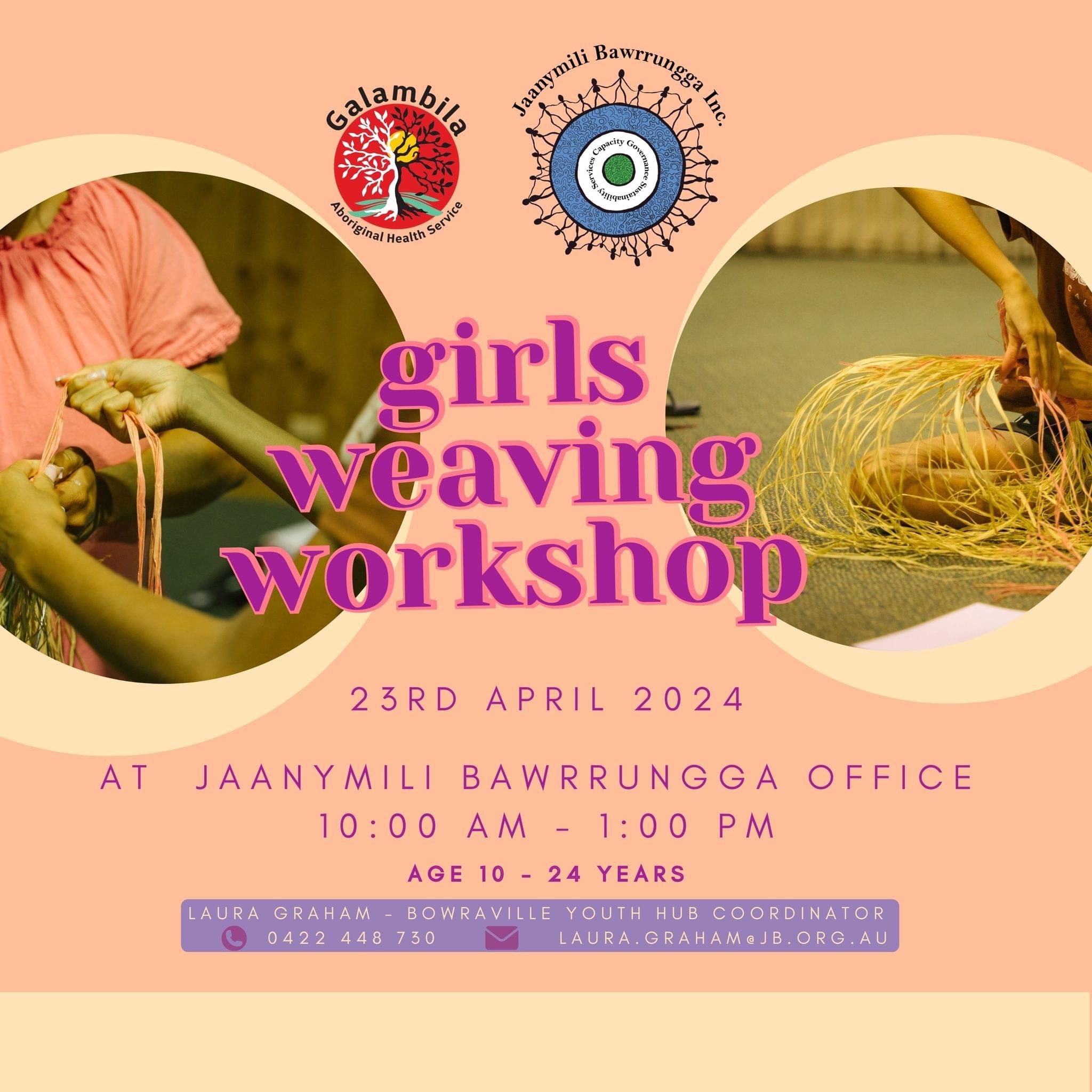 Girls Weaving Workshop